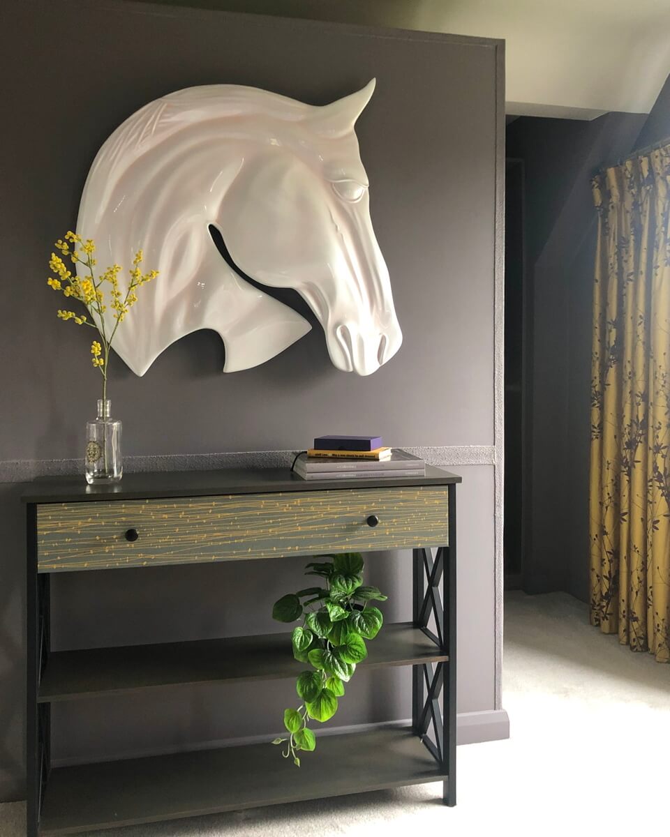 Interior display on wall